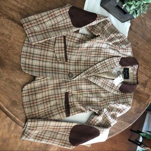 Riding Jacket Elbow Patch Blazer NWT Size Small